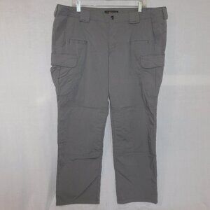 5.11 Tactical Stryke Pants Gray Women's 20 Regular Cargo Pockets Heavy Duty